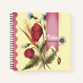 Carnet Rose vintage (Devant)