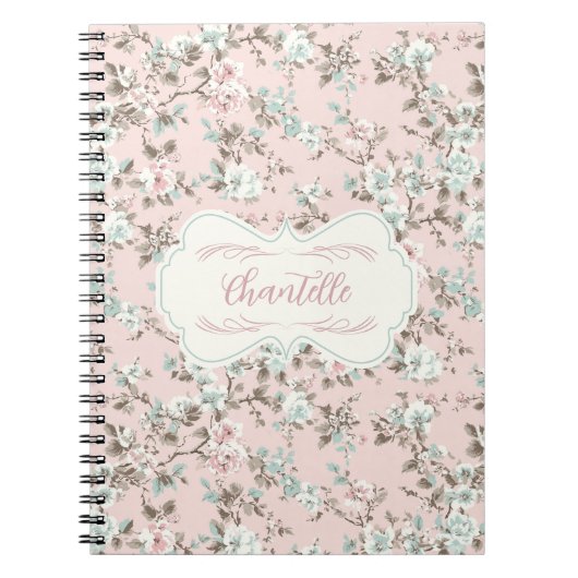 Carnet Rose Vintage Chantelle Pink (Devant)