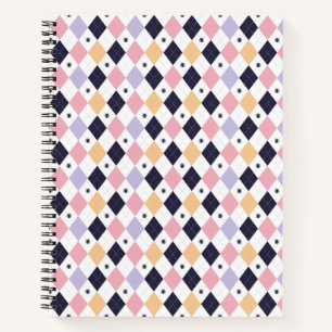 Carnet Rose violet diamant avec araignée