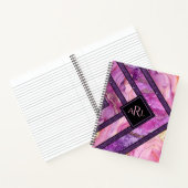 Carnet Rose Violet Géométrique Moderne Unique Personnalis (Intérieur)