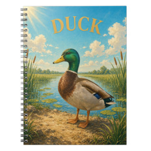 Carnet Roseaux de la zone humide de canard GeoSaga aquare