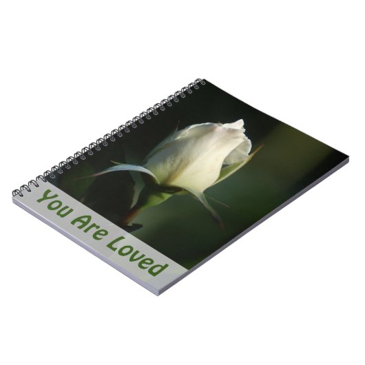 Carnet Rosebud blanc (Côté gauche)