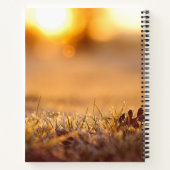 Carnet Rosée matinale dorée Macro Nature (Dos)