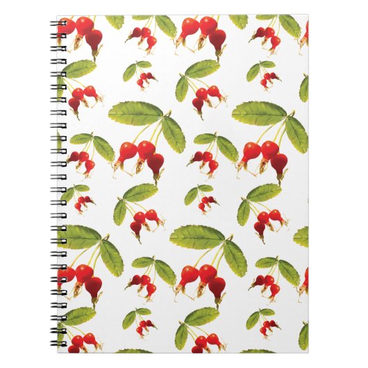 Carnet Rosehips Motif 4 Angles (Devant)