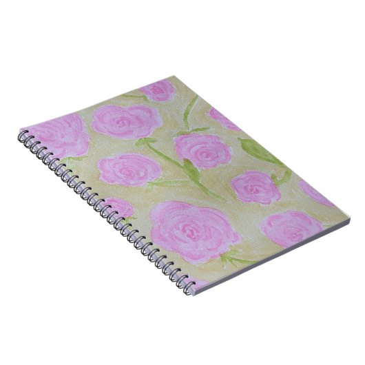 Carnet Roses aquarelle (Côté Droit)