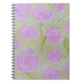 Carnet Roses aquarelle (Devant)
