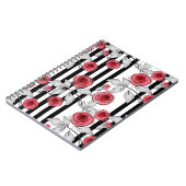 Carnet Roses aquarelle (Côté gauche)