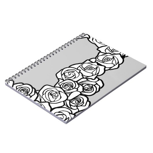 Carnet Roses blanches Vintages (Côté gauche)