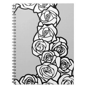 Carnet Roses blanches Vintages