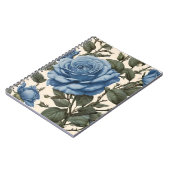Carnet Roses Bleus Et Feuilles Verts, (Côté gauche)