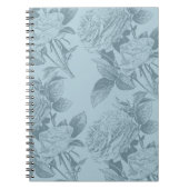 Carnet Roses bleus vintages (Devant)