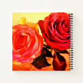 Carnet Roses brillants (Dos)