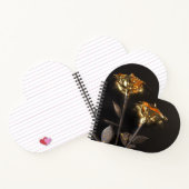 Carnet Roses Brûlantes – Élégance Dorée (Intérieur)