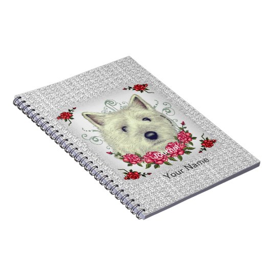 Carnet Roses Cairn Terrier (Côté Droit)