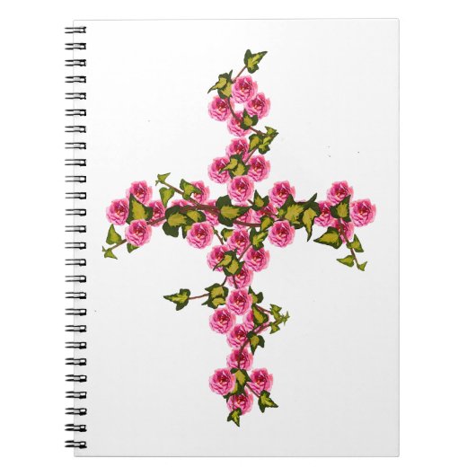 Carnet Roses croisés et lierre (Devant)