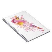 Carnet Roses d'aquarelle d'hockey (Côté Droit)