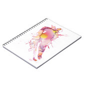 Carnet Roses d'aquarelle d'hockey (Côté gauche)