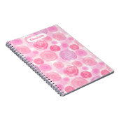 Carnet Roses d'aquarelle personnalisés (Côté Droit)