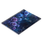 Carnet Roses de mariage bleues et violettes Fantasy (Côté gauche)