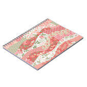 Carnet Roses de Patchwork : conception motif transparente (Côté gauche)
