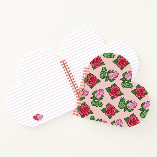 Carnet Roses de séquence illustrés (Intérieur)