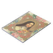 Carnet Roses de St Therese et frontière décorative de (Côté gauche)