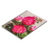 Carnet Roses du jardin rouge (Côté gauche)