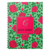 roses et bourgeons rose girly personnalisés motif