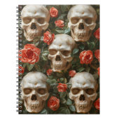 Carnet Roses et crânes (Devant)