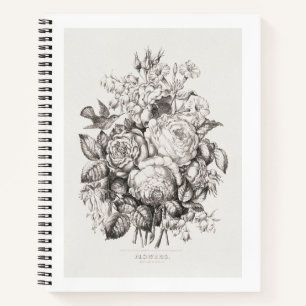 Carnet Roses et jacintes (1870) art chromolithographie. f