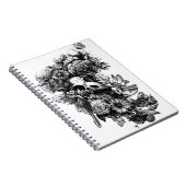 Carnet Roses et mites - noir (Côté Droit)