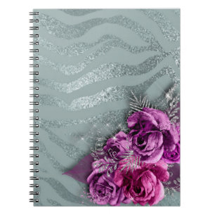 Carnet Roses et rayures de tigre