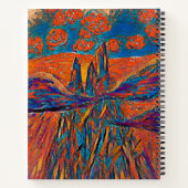 Carnet Roses impressionnants dans le ciel et le monogramm (Dos)