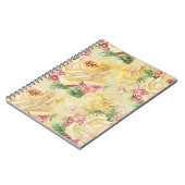 Carnet Roses jaunes et marguerites roses (Côté gauche)