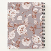 Carnet Roses Modernes Monogramme Botanique (Dos)