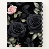 Carnet roses noirs 3D (Dos)