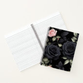 Carnet roses noirs 3D (Intérieur)