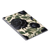 Carnet Roses Noirs Et Feuilles Verts, (Côté Droit)