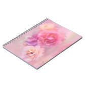Carnet Roses pastel rêveuses (Côté gauche)