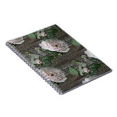 Carnet Roses patinés sur le bois (Côté Droit)