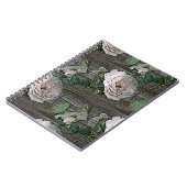 Carnet Roses patinés sur le bois (Côté gauche)