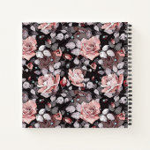 Carnet Roses peints (Dos)