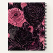 Carnet Roses roses et noirs (Dos)