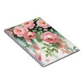 Carnet Roses roses et rubans (Côté Droit)