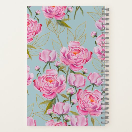 Carnet Roses roses personnalisées Gratitude (Verso)