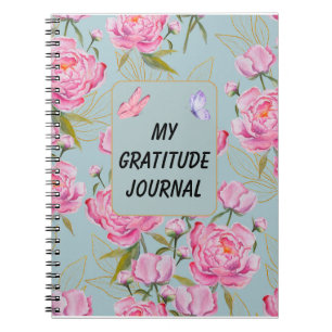 Carnet Roses roses personnalisées Gratitude