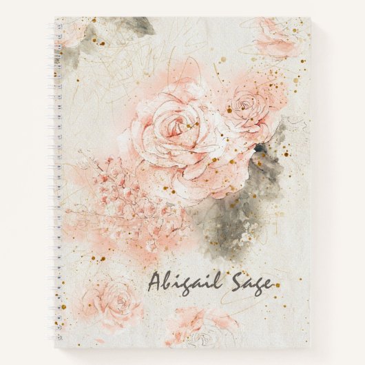 Carnet Roses Roses Roses Roses " "En Sa Présence" Bible V (Devant)