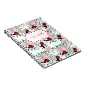 Carnet Roses roses rouges et roses personnalisées (Côté Droit)
