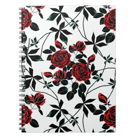 Carnet Roses rouges. (Devant)
