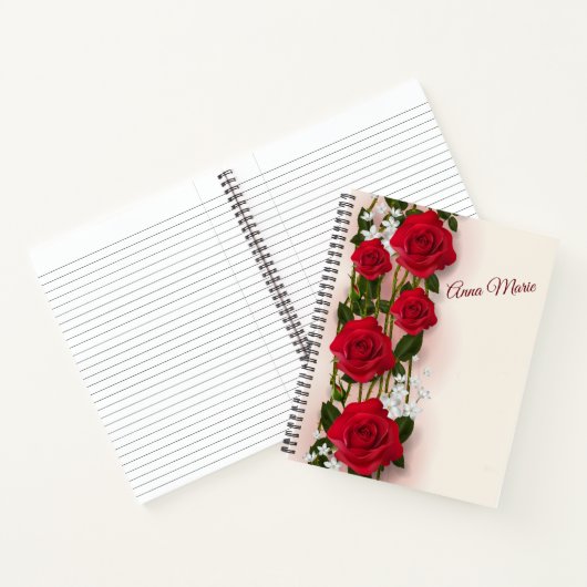 Carnet Roses rouges (Intérieur)